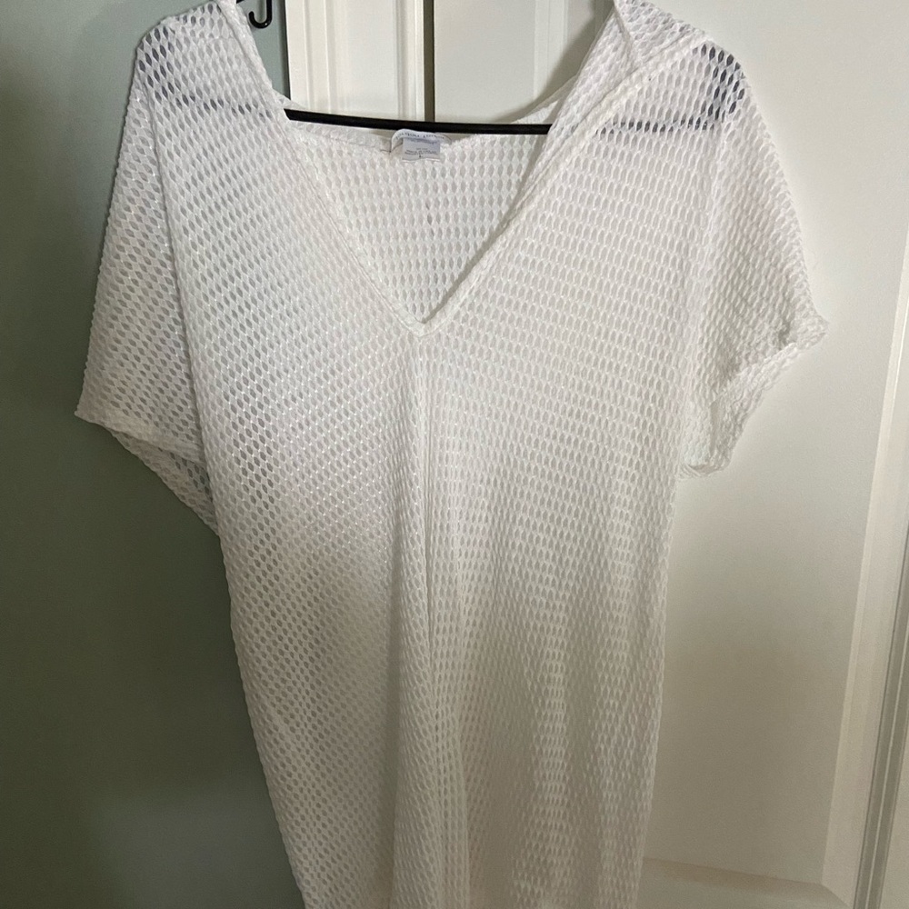 Beach Cover-Up with attached hood.